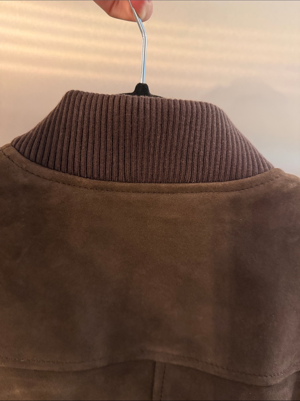 Zara Suede Leather Bomber Jacket size Medium Limited Edition - Picture 10 of 13